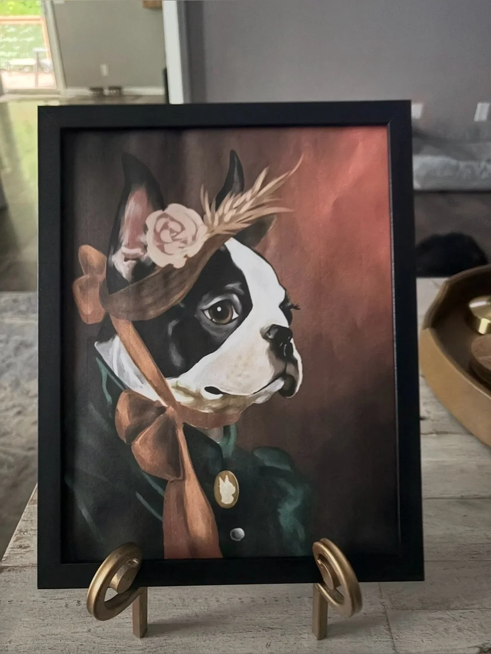 The American Lady - Boston Terrier Framed 8x10 Art Print by Brian Rubenacker